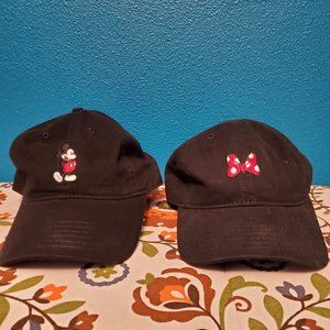 Disney Mickey Mouse & Minnie Mouse Baseball Caps